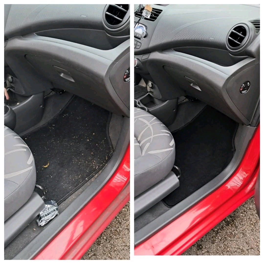 Nettoyage en profondeur de la moquette d'une voiture